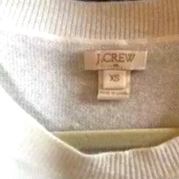 J Crew Warmspun Intarsia Big Bow Sweater Size Extra Small Black and White - Picture 4 of 4